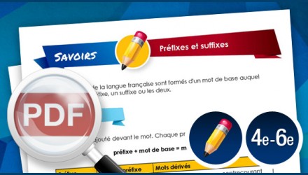 Préfixes et suffixes