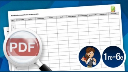 En un coup d&rsquo;oeil : devoirs et leçons