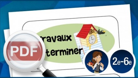 Travaux à terminer