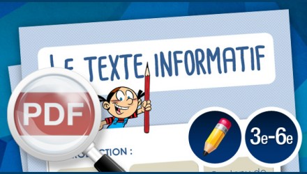 Le texte informatif