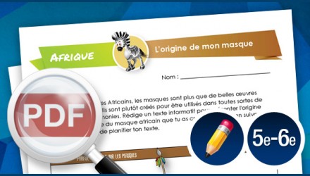L&rsquo;origine de mon masque